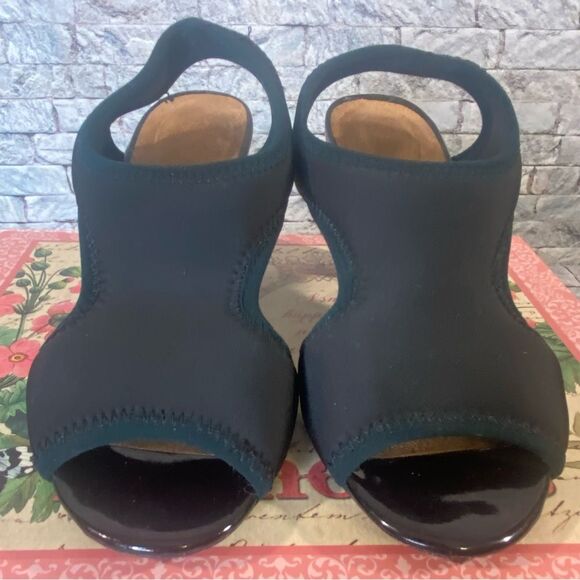 Airstep Sling Back Black Kitten Heels Cushioned Insole Women Size 7 Original Box - Picture 3 of 9